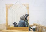 In this courtroom sketch, Meng Wanzhou, right, the chief financial officer of Huawei Technologies, sits beside a translator during a bail hearing at British Columbia Supreme Court in Vancouver.