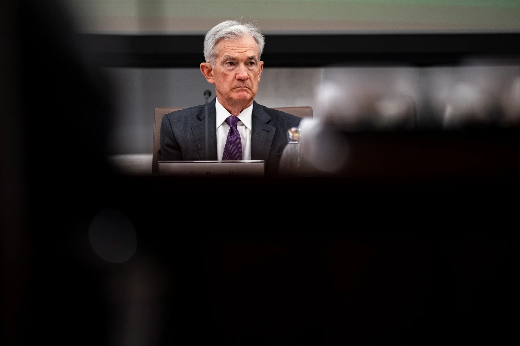 Jerome Powell during the Federal Reserve Board open meeting in Washington on June 25, 2025.&nbsp;