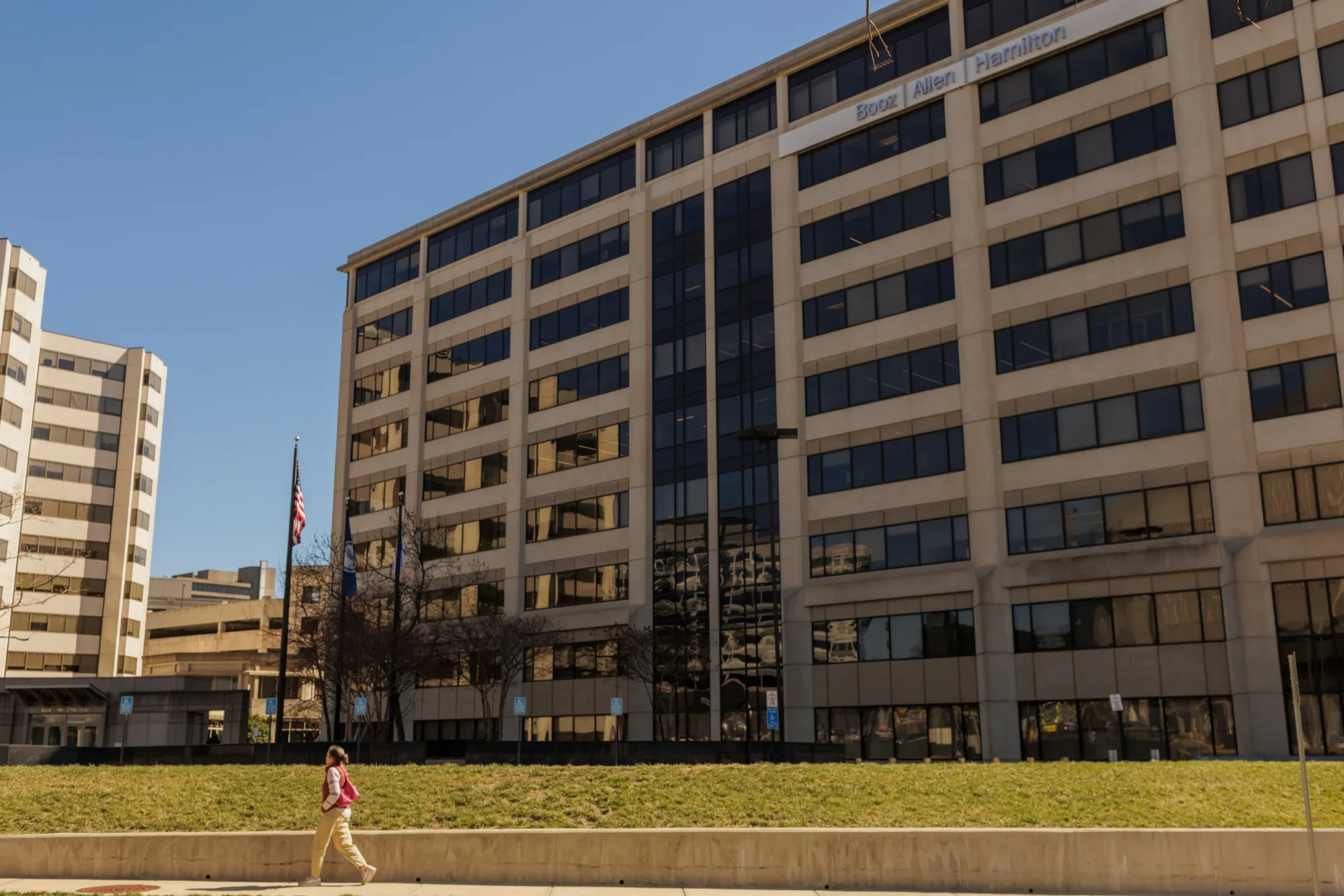 The Booz Allen Hamilton Holding Corporation headquarters in Mclean, Virginia.