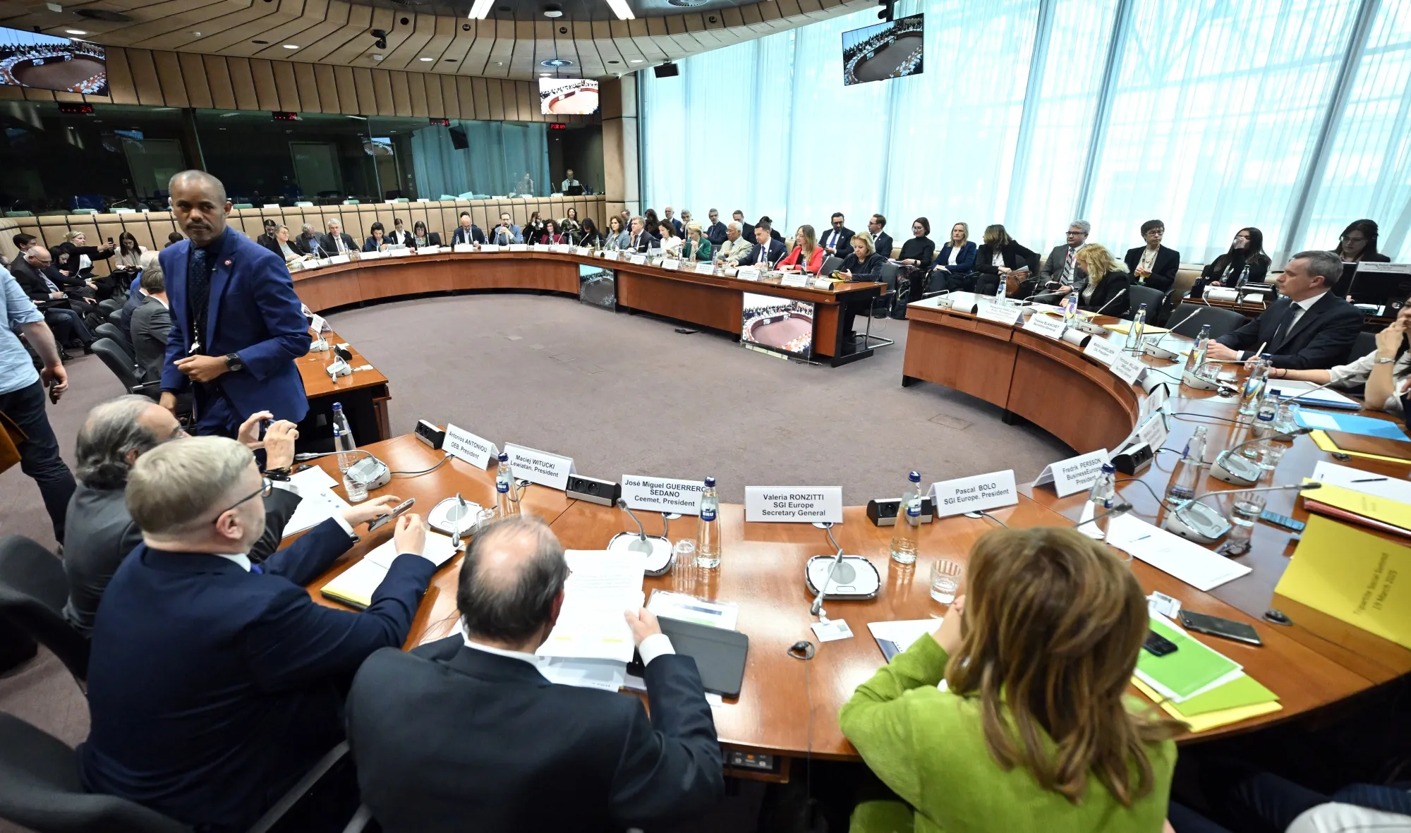 The European Union (EU) Social Summit&nbsp;in Brussels on March 19.