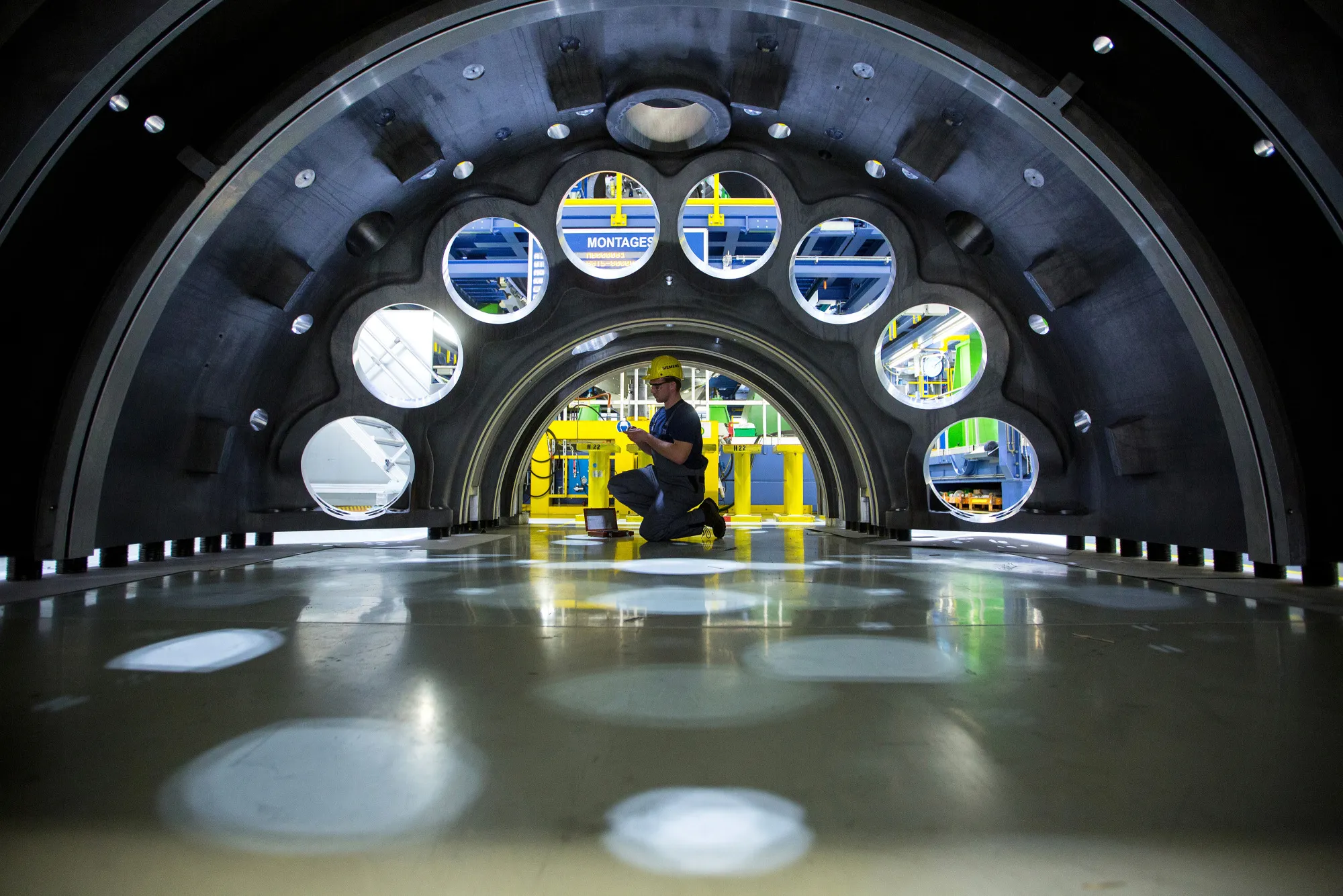 Manufacturing Operations Inside Siemens AG Gas Turbine Factory