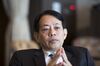 Masatsugu Asakawa, vice minister for international affairs at Japan's Ministry of Finance, listens during a Bloomberg Television interview in Tokyo, Japan, on Monday, Nov. 7, 2016. Japan is concerned about currency volatility after the U.S. presidential election and hasn't ruled out market intervention, Asakawa said. Photographer: Tomohiro Ohsumi/Bloomberg