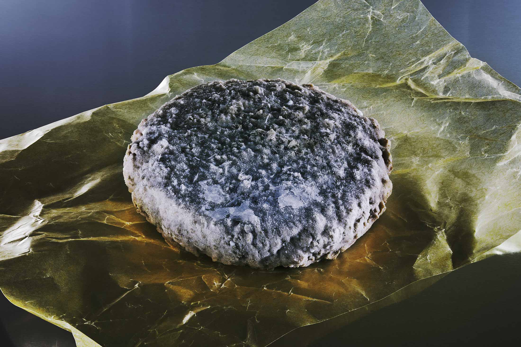 A frozen Beyond Burger plant-based patty.&nbsp;