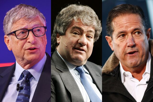 Bill Gates, Leon Black, and Jes Staley 
