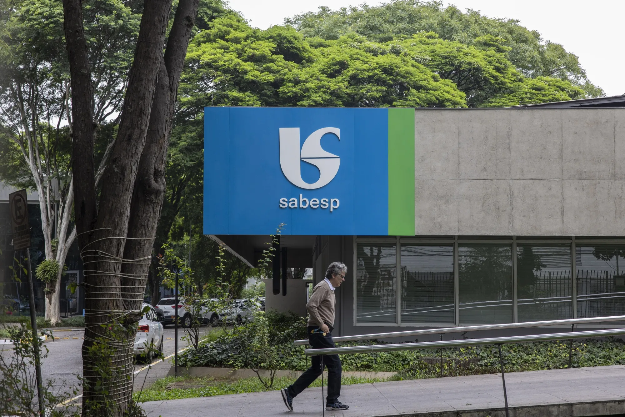 Uma instalação operada pela Sabesp, empresa estatal de tratamento de água e esgoto, em São Paulo, Brasil, na terça-feira, 12 de dezembro de 2023.
