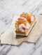 Salmon, radish, smoked mayonnaise, cucumber
