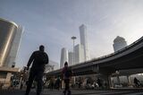 General Views In Beijing As China's Cautious Growth Target Limits Help to World Economy
