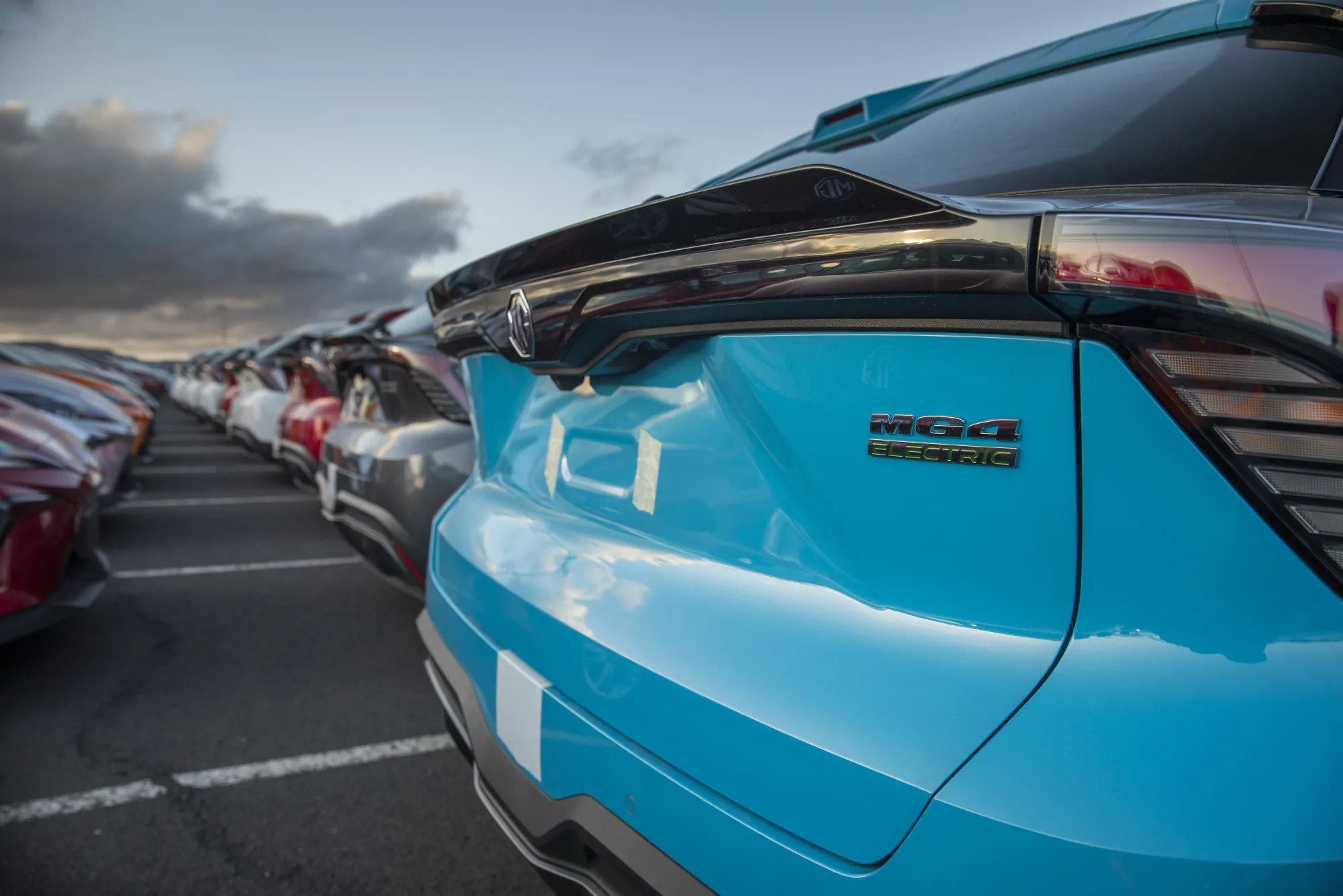 MG4 electric vehicles.