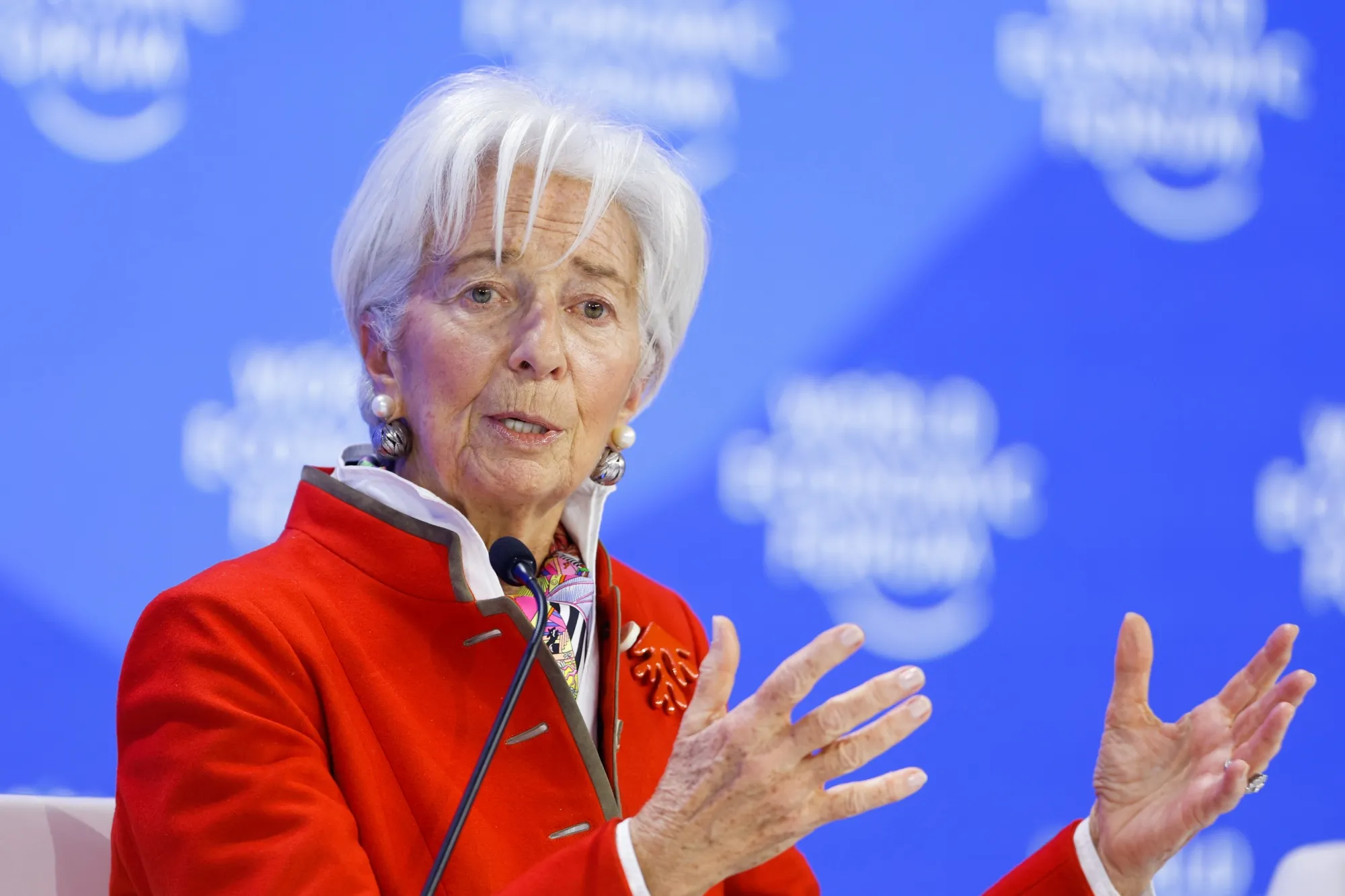 Christine Lagarde at the World Economic Forum in Davos, on Jan. 24.