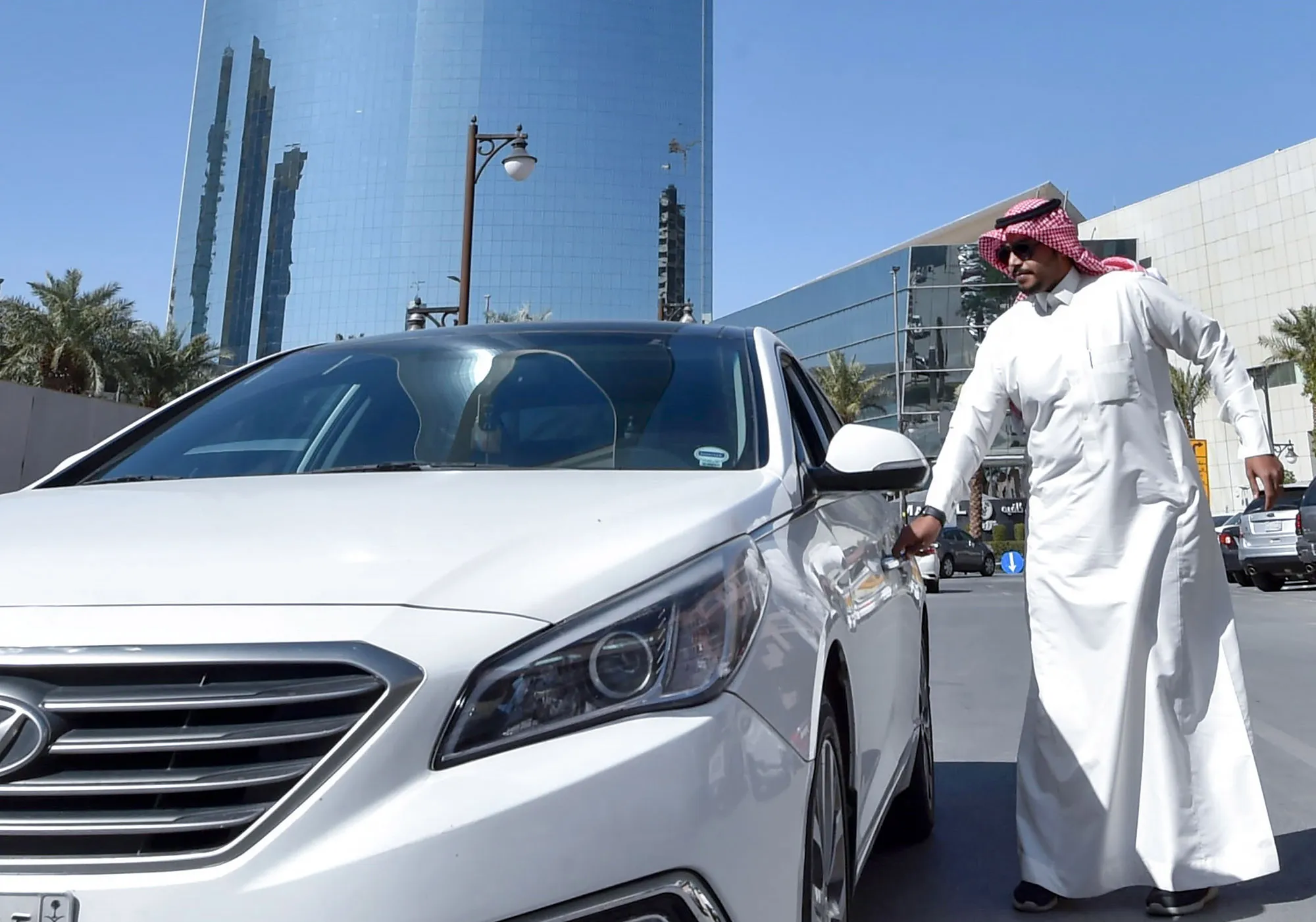 A Saudi&nbsp;Uber driver&nbsp;in&nbsp;Riyadh.&nbsp;