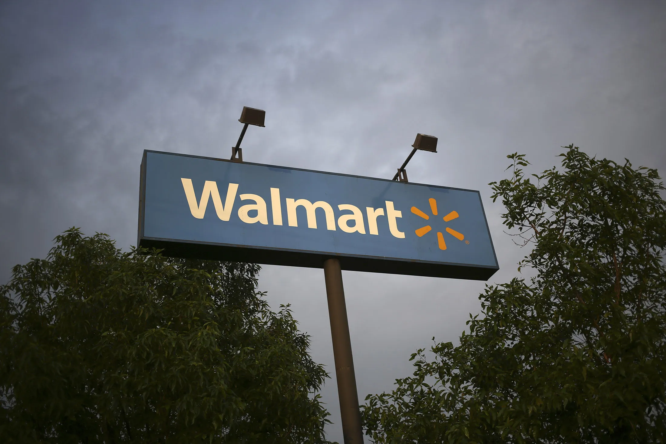 Wal-Mart Stores Inc. signage.
