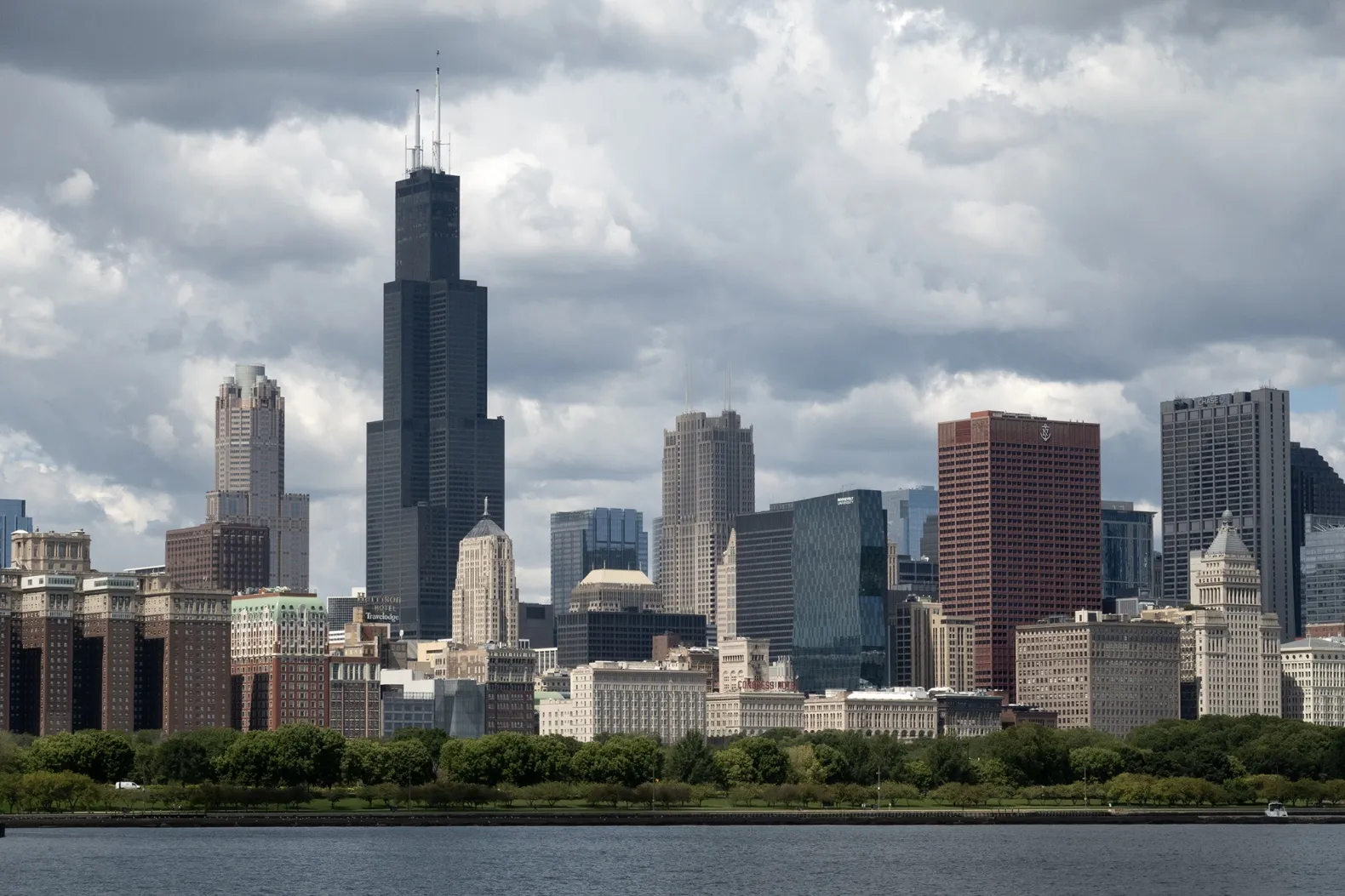 Chicago skyline.