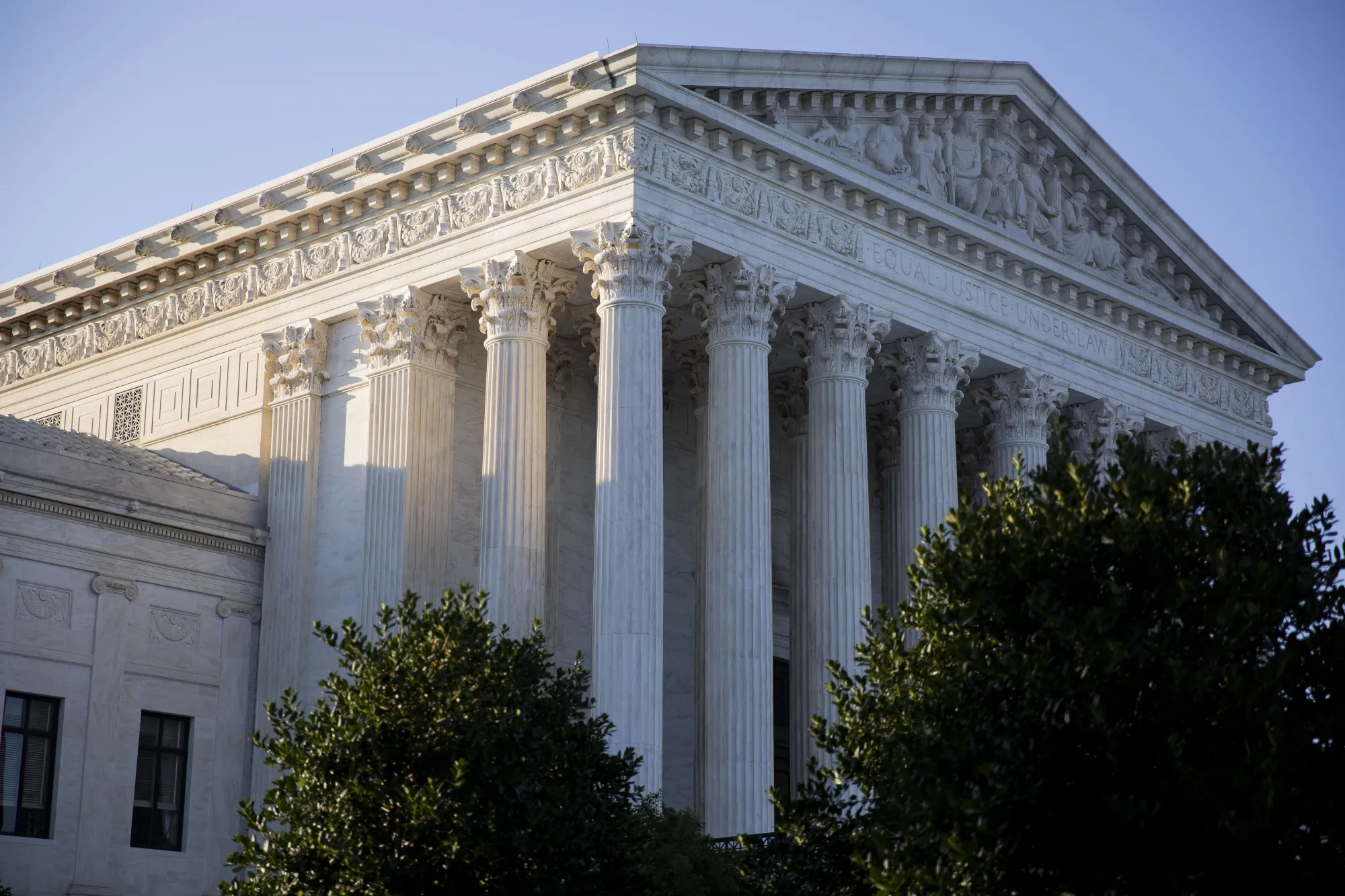 The U.S. Supreme Court stands in Washington, D.C., U.S.