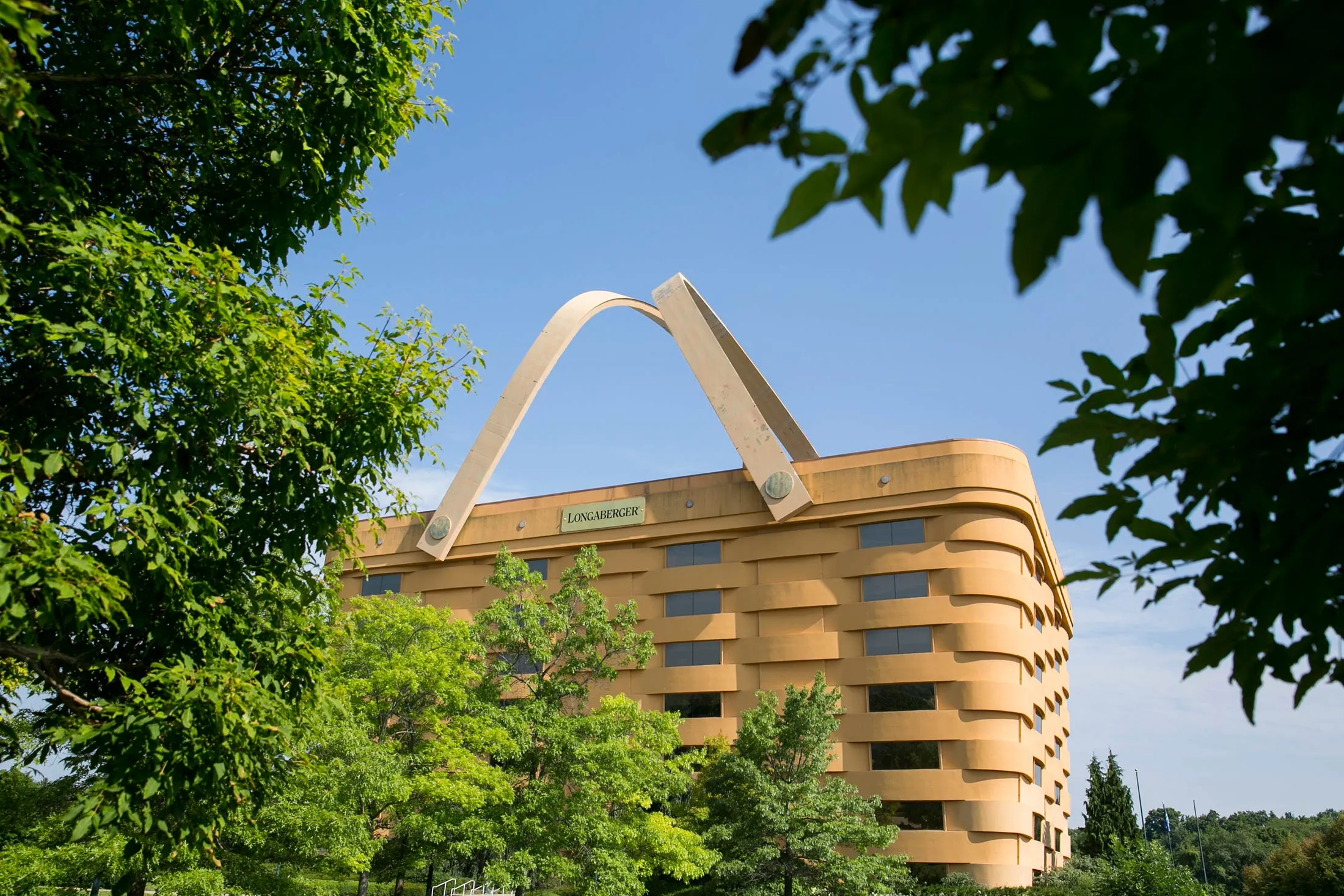 The former headquarters of the Longaberger Company in Newark, Ohio.

