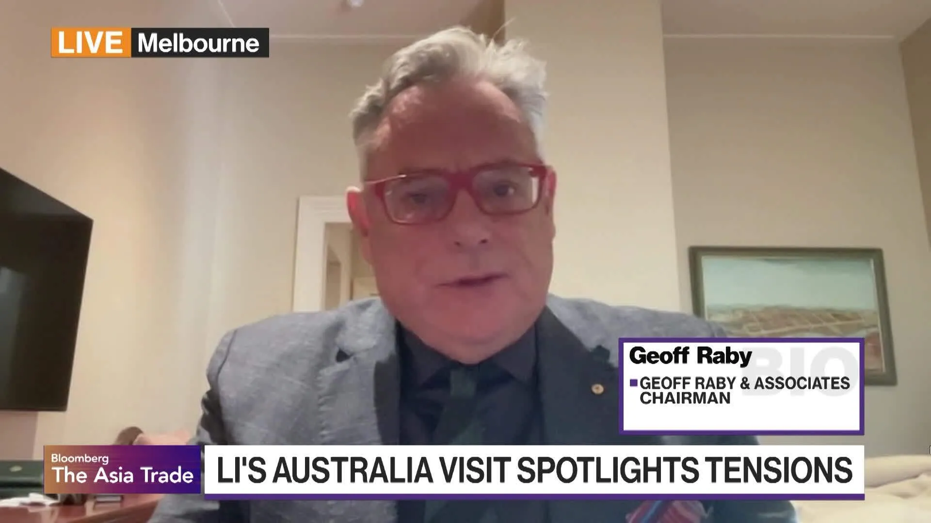 Watch Former Ambassador Raby on Li's Australia Trip - Bloomberg