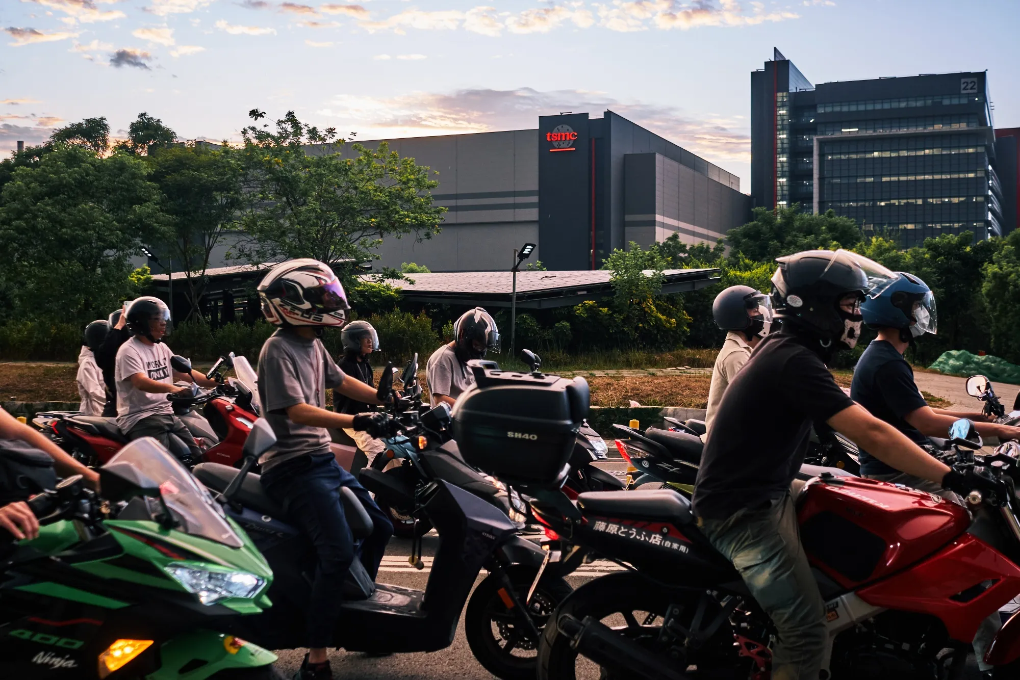 The Taiwan Semiconductor Manufacturing campus in Hsinchu.