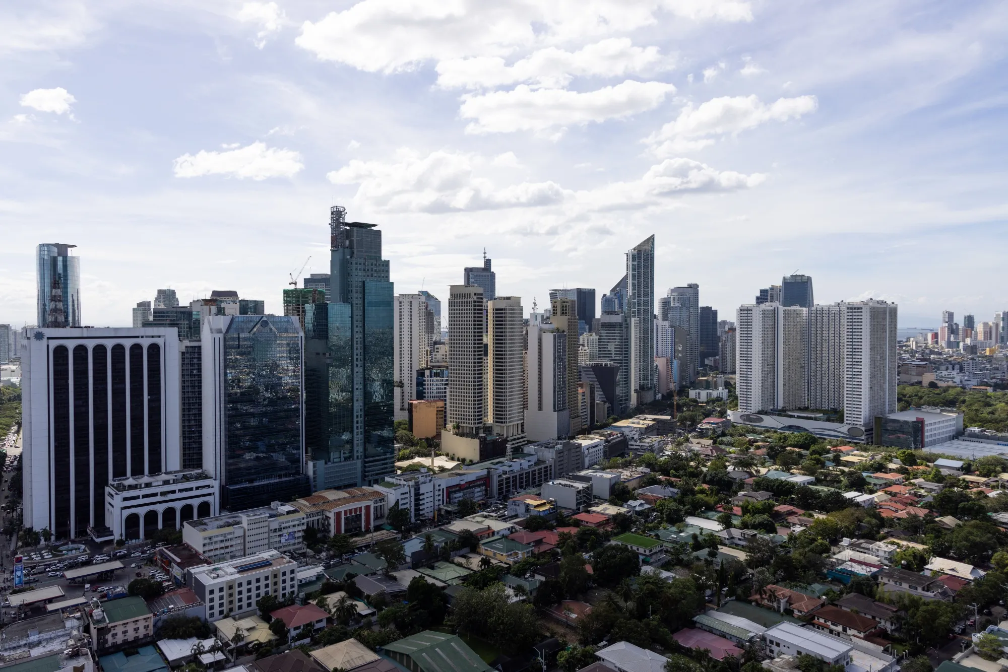The Central Business District in Makati City, Metro Manila, the Philippines.
