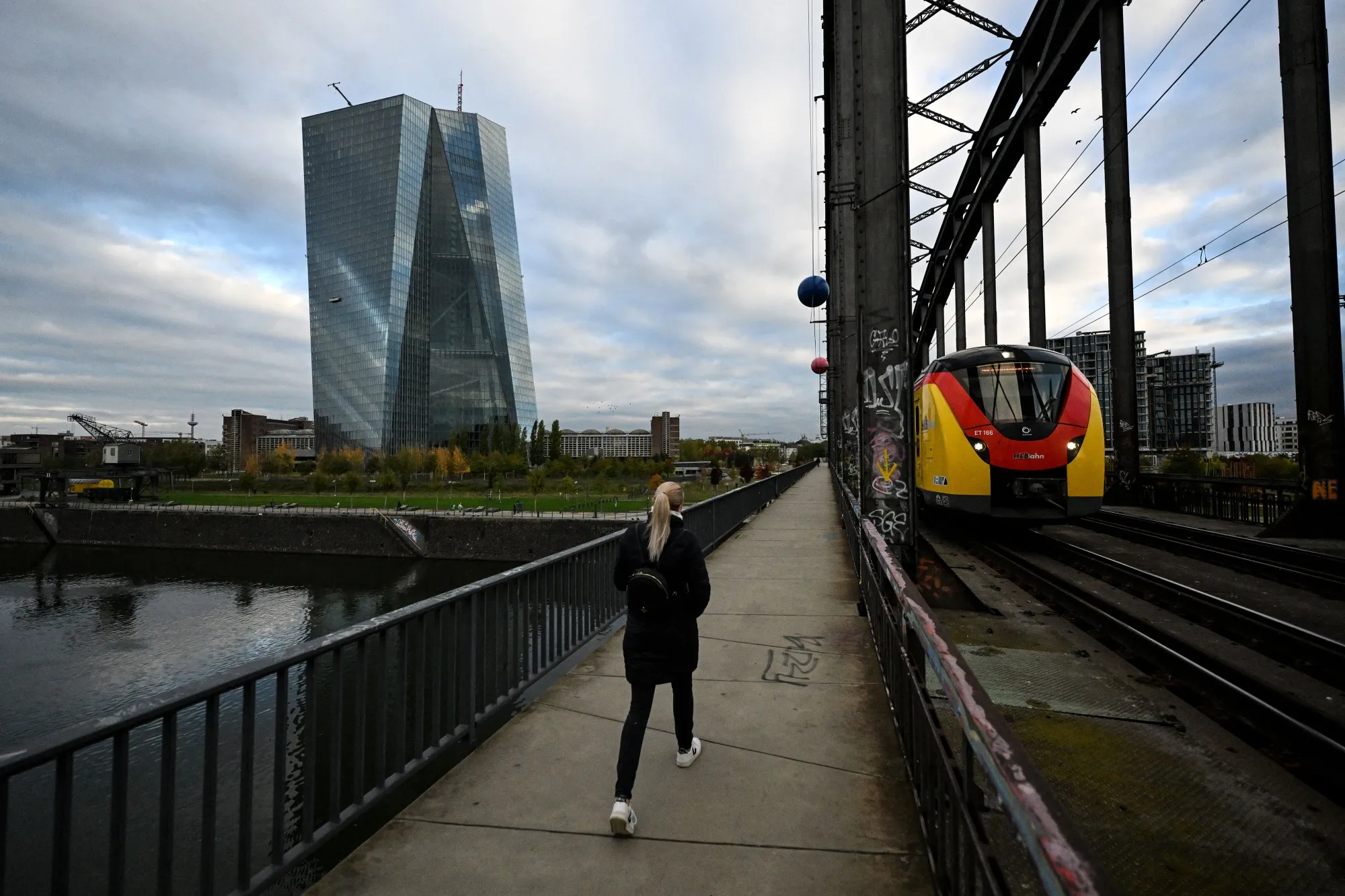 The headquarters of the European Central Bank in Frankfurt.
