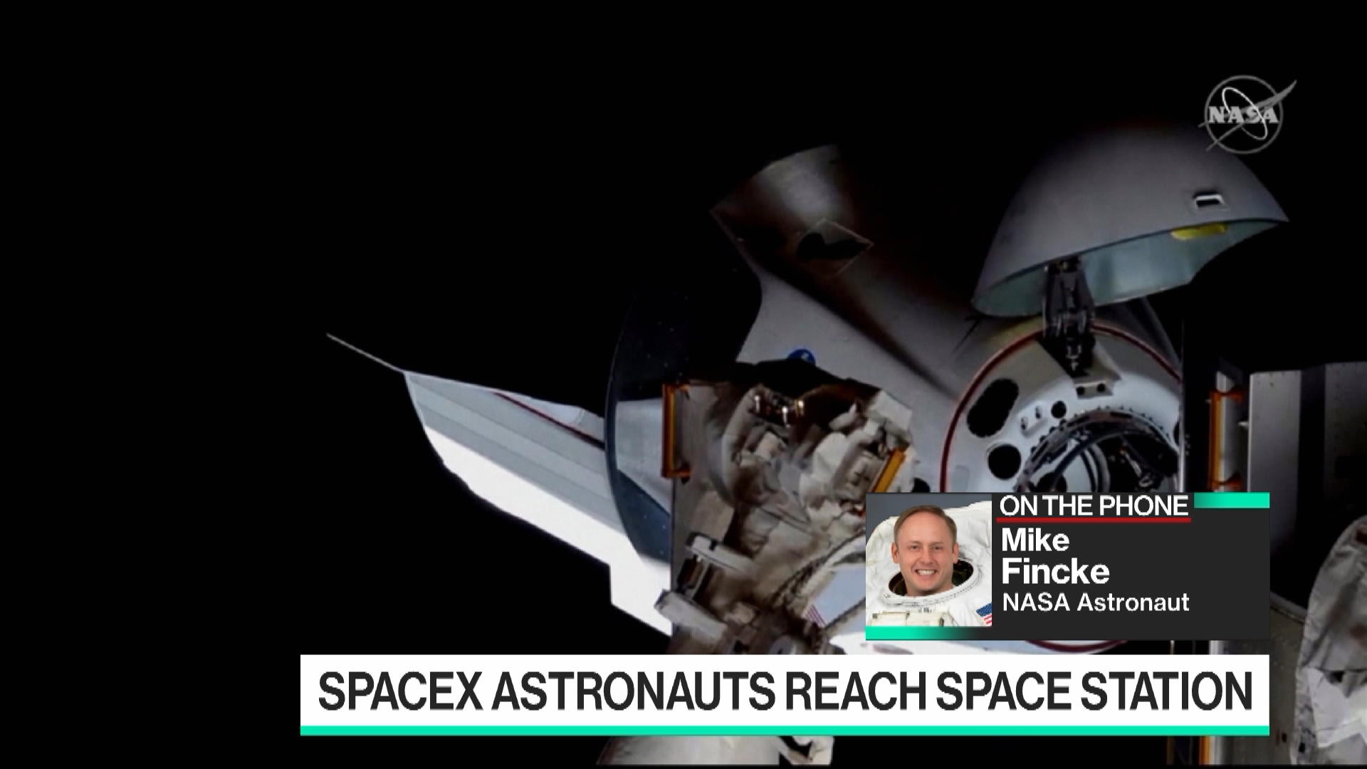 Watch SpaceX Astronauts Reach Space Station Bloomberg