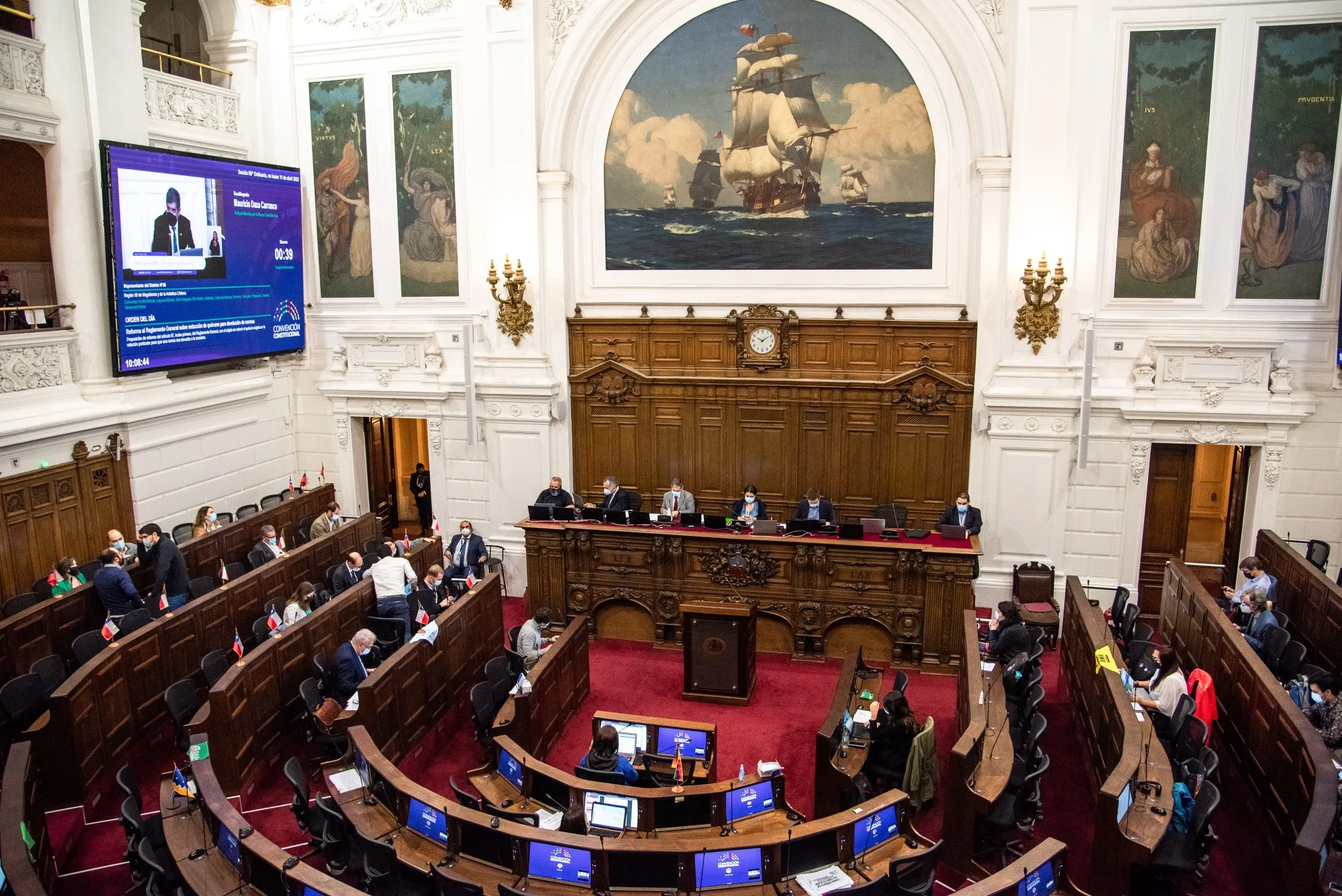 The Constitutional Convention meets at the former Chilean National Congress in Santiago.&nbsp;