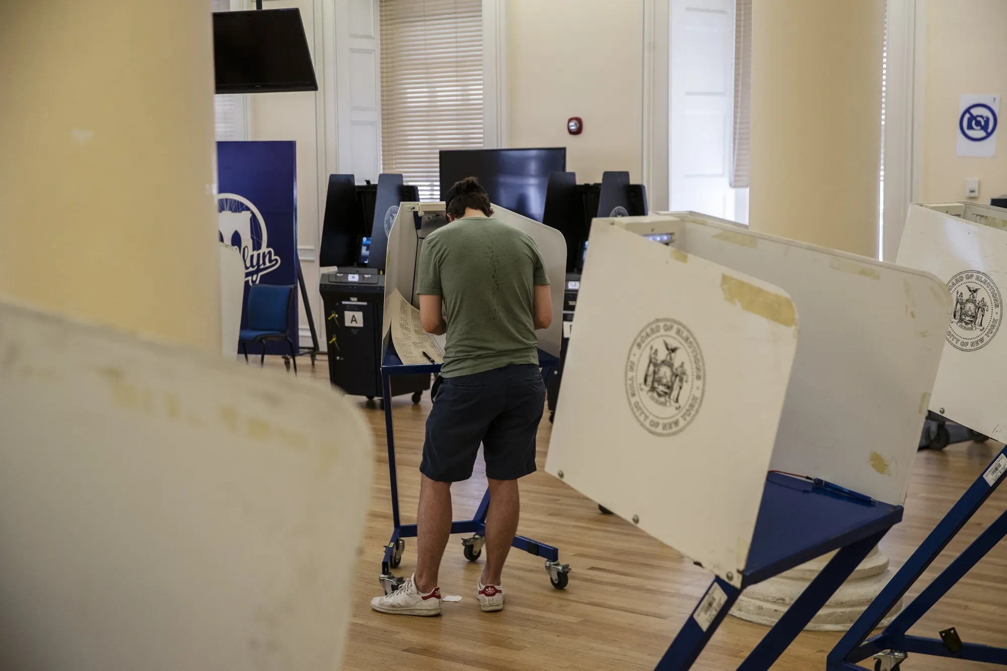 Voters Cast Ballots In New York Primary Election