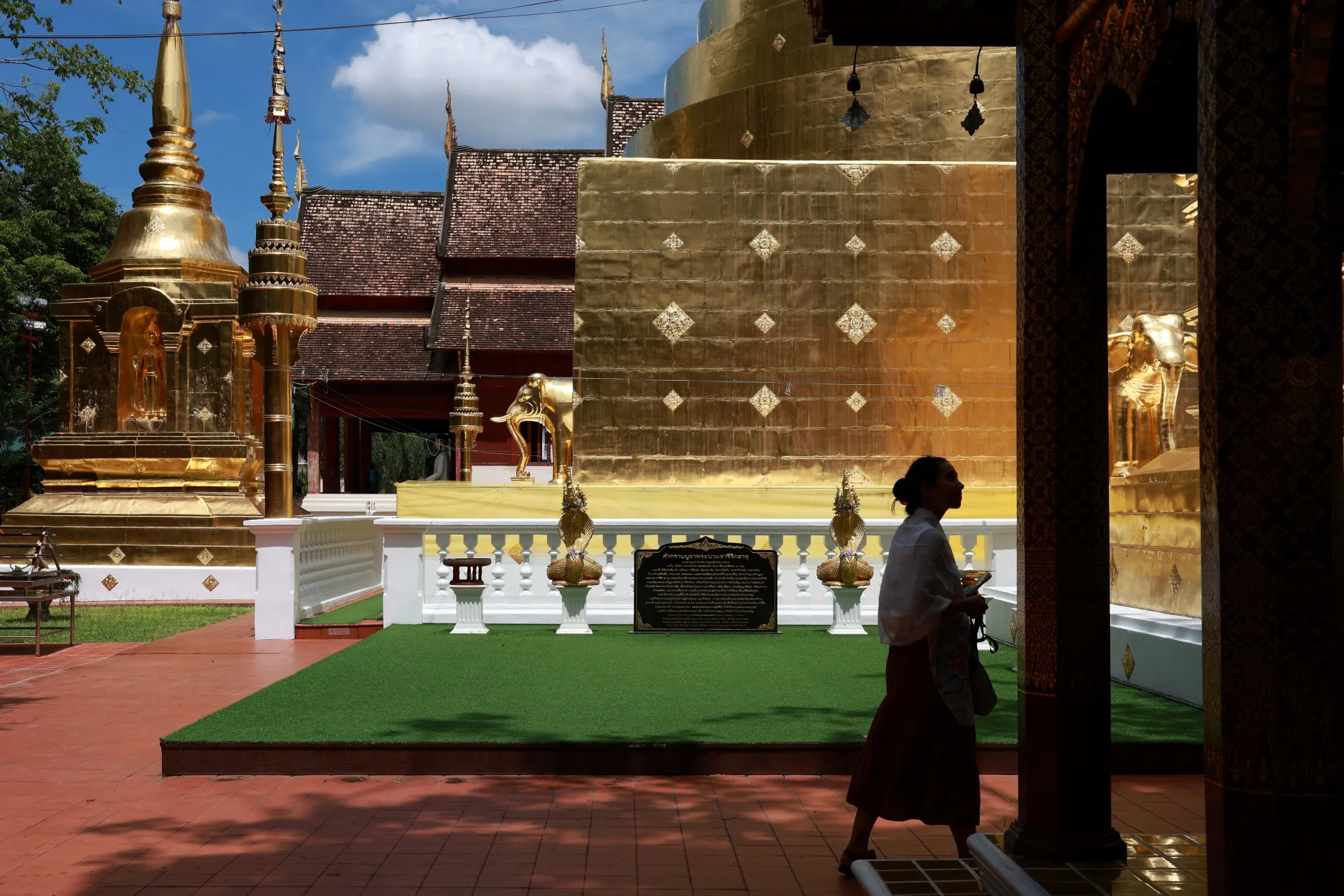 Wat Phra Singh Buddhist temple in Chiang Mai.