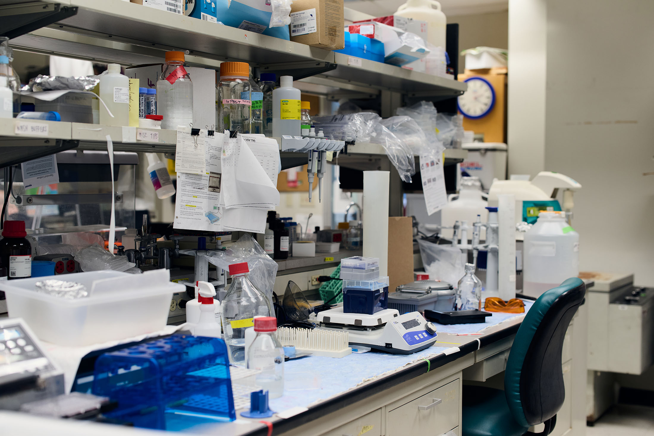 Garry’s lab at Tulane. Photographer: Craig Mulcahy for Bloomberg Businessweek