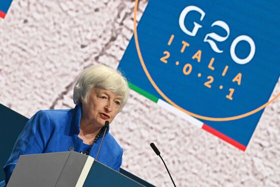 Yellen to Press Europe on Digital Tax Plan Following G-20 Accord