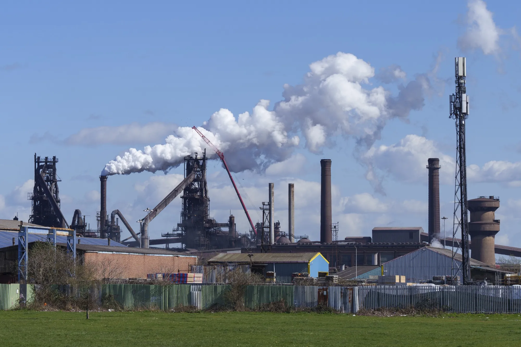The British Steel Ltd. plant in Scunthorpe, UK.