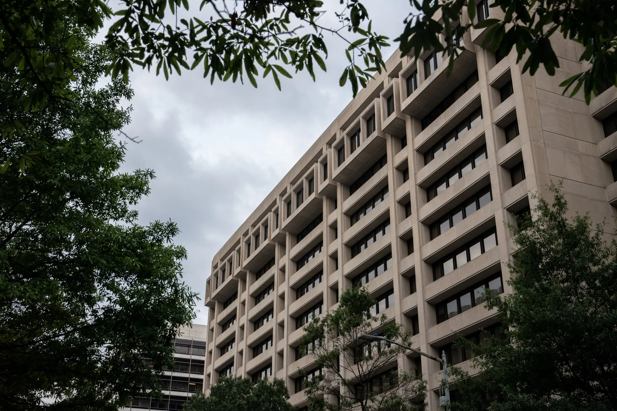 The International Monetary Fund (IMF) headquarters in Washington, DC, in 2023.