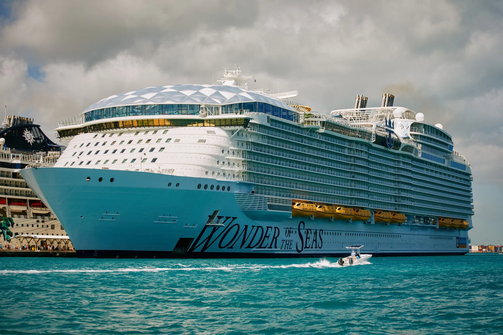 Royal Caribbean is among companies&nbsp;looking to boost capital expenditures. One of the firm’s ships is seen in Nassau, Bahamas.&nbsp;Photo credit: Scott McIntyre/Bloomberg