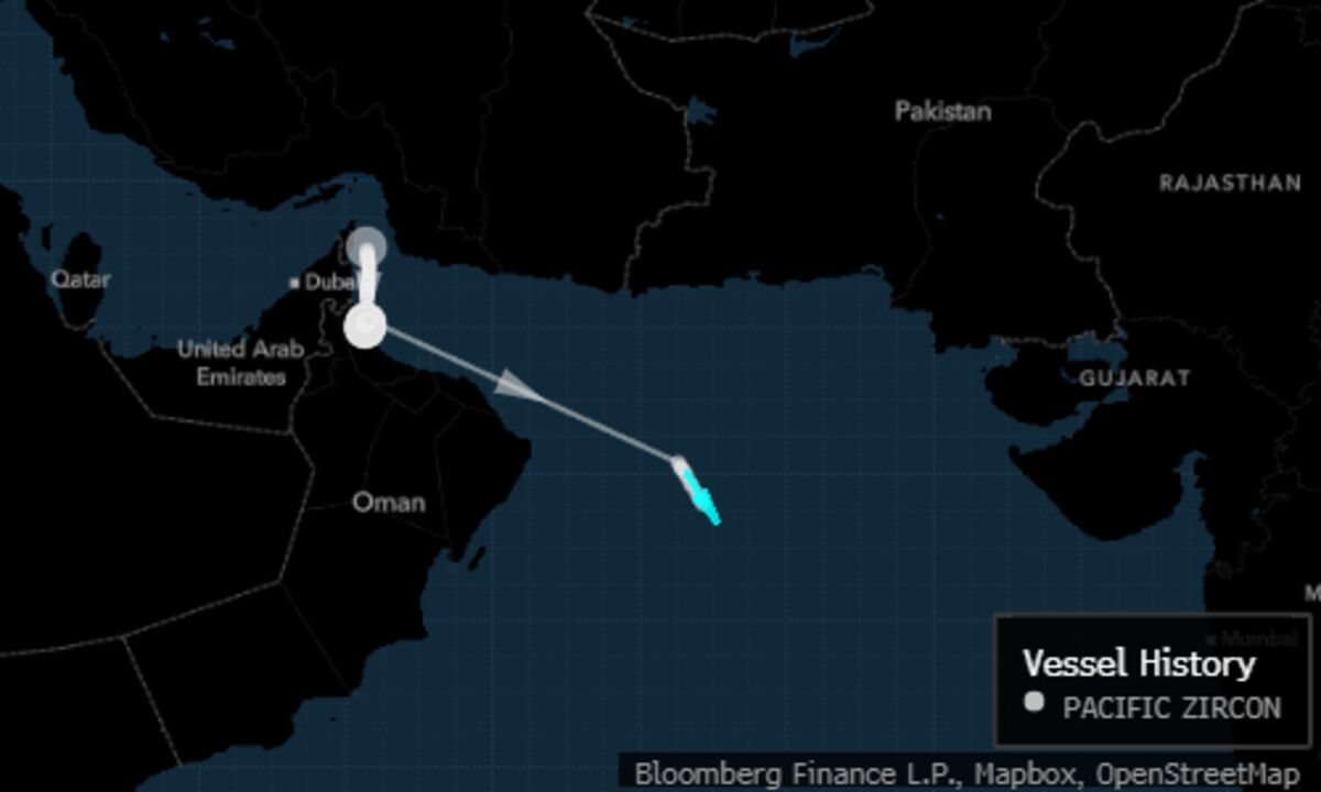 Pacific Zircon IsraeliLinked Diesel Tanker Hit by ‘Projectile’ Off