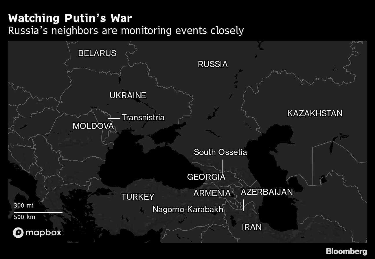 Armenia-Azerbaijan Conflict Is Russia's Problem to Solve - Bloomberg