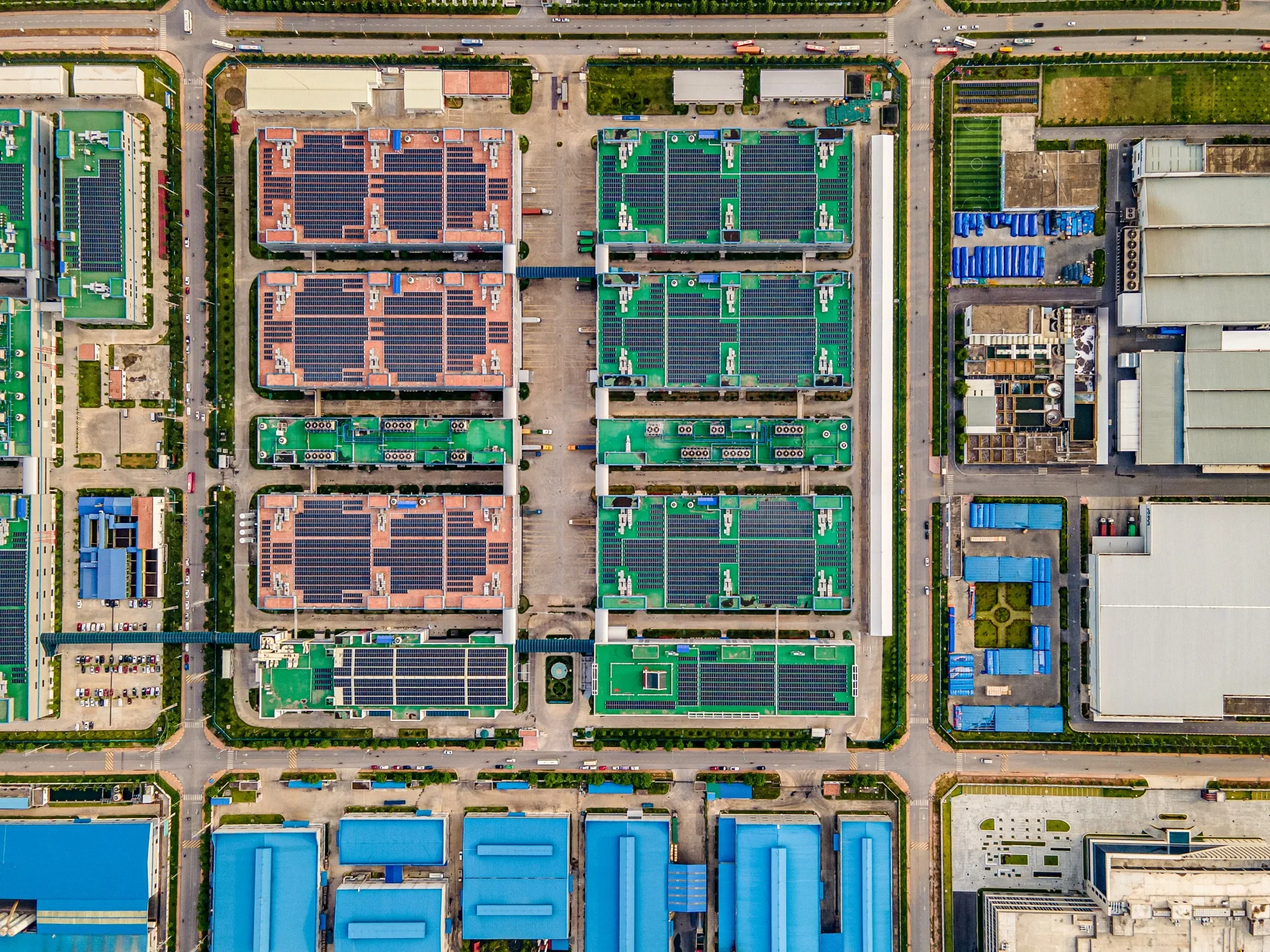The Foxconn Technology Group factories at the Quang Chau Industrial Park, Vietnam.&nbsp;