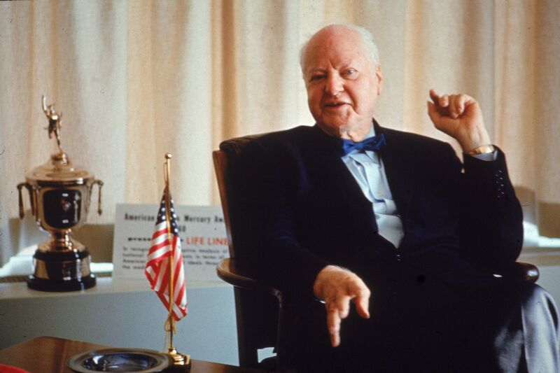 Oil Tycoon H. L. Hunt Talking In Office