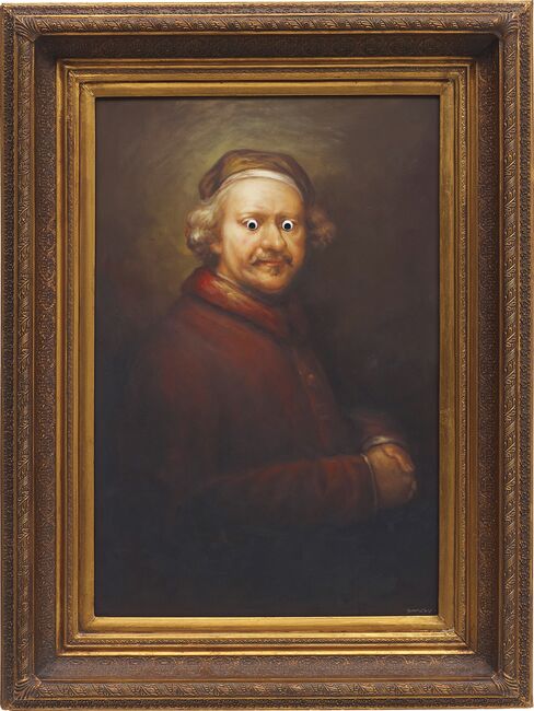 Banksy’s “Rembrandt” (2009)