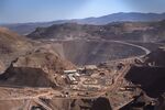 A section of the Freeport-McMoRan open-pit copper mining complex in Morenci, Arizona, US, on Thursday, Sept. 19, 2024. Freeport-McMoRan, Rio Tinto and BHP are among the miners testing sulfide leaching as tariff threats send copper prices soaring.