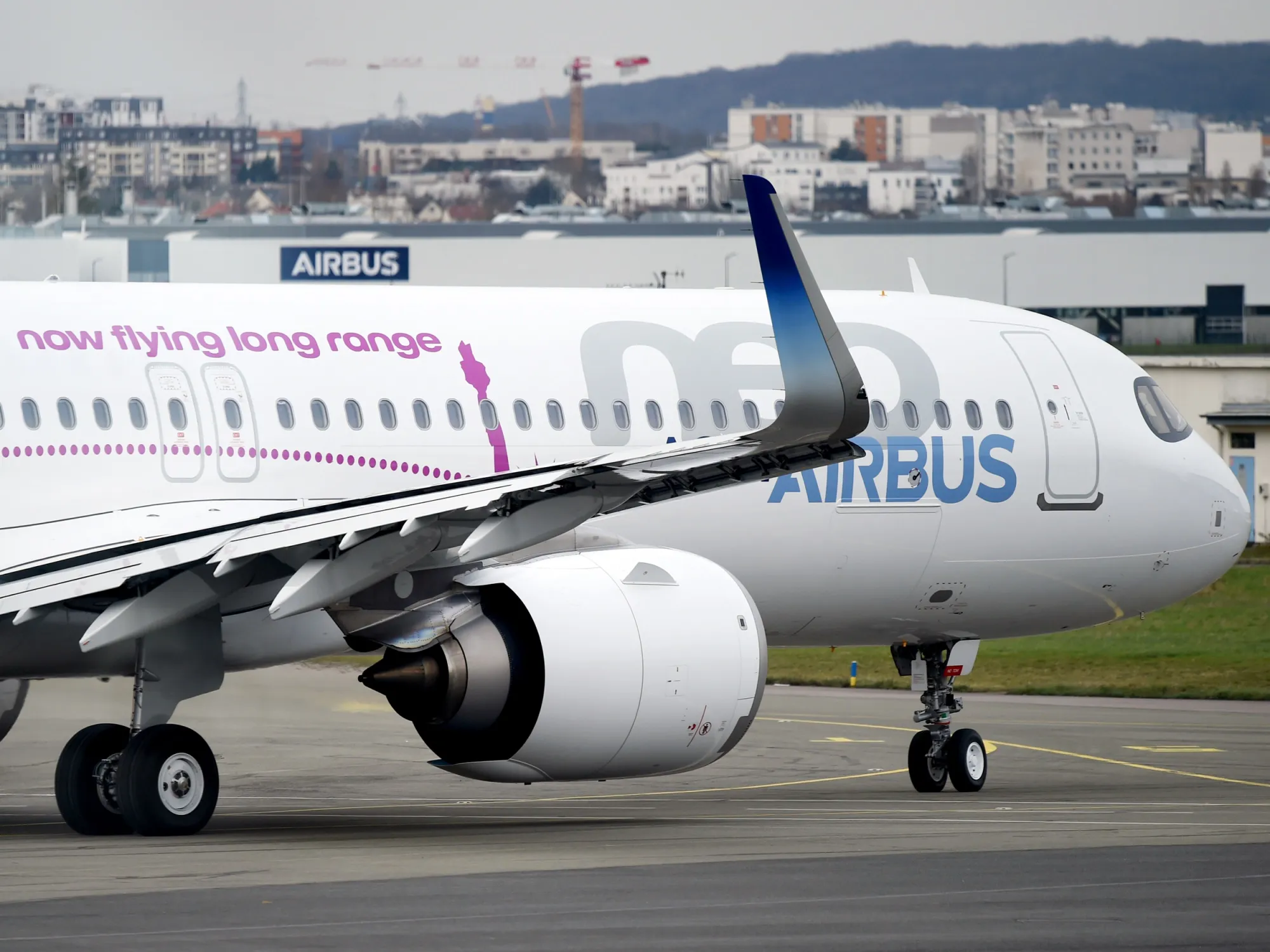 An Airbus A321neo long range aircraft.