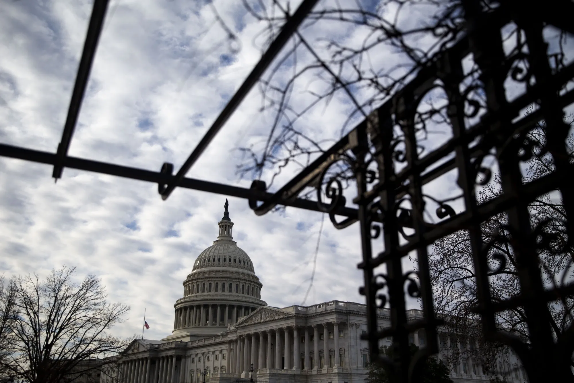 The U.S. Capitol building stands in Washington, D.C., U.S., on Monday, Dec. 17, 2018. President Donald Trump isn't inclined to support a one- or two-week stopgap spending measure that would avert a partial government shutdown over the holidays, according to a person familiar with White House planning.