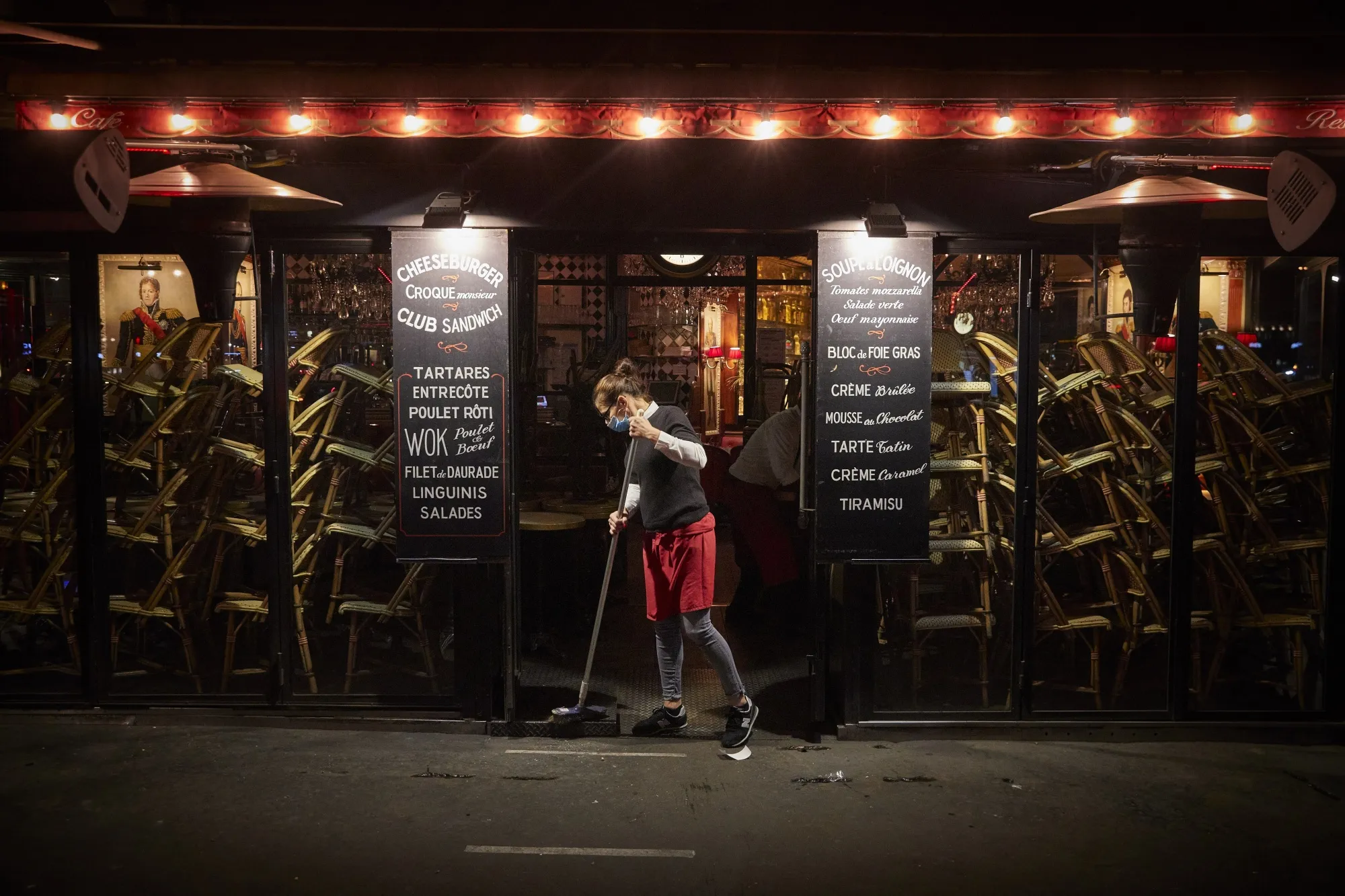 Closing early for Paris’s&nbsp;Covid curfew.