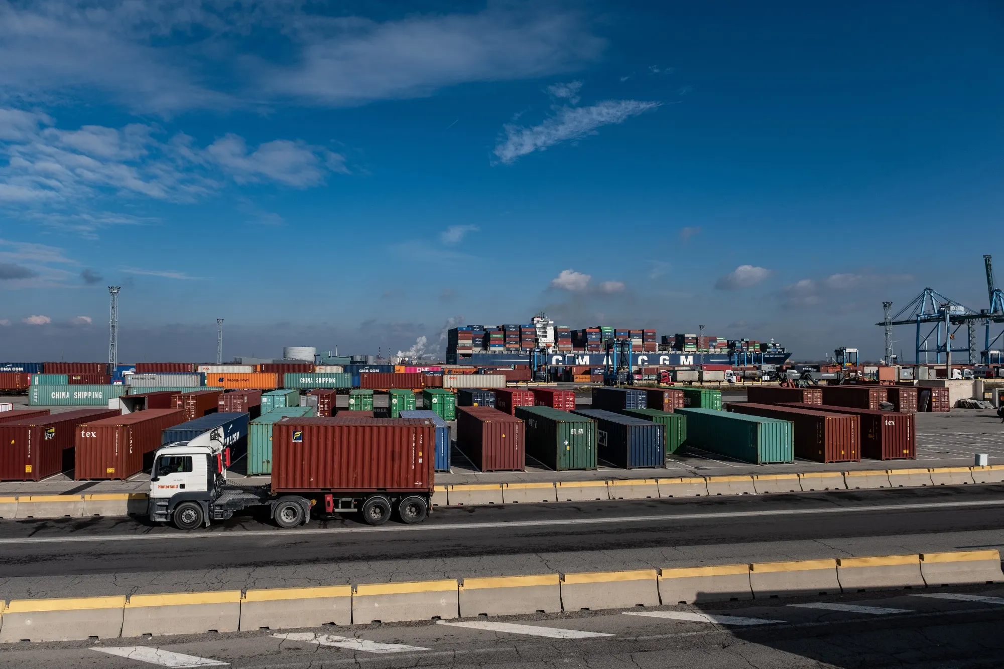 Shipping And Automobiles at France's Biggest Port 