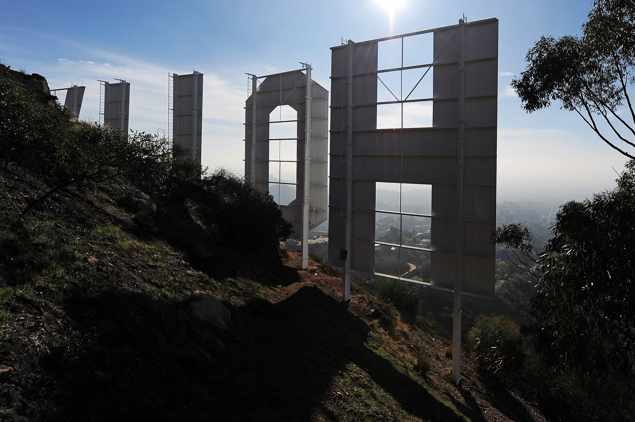 The Hollywood Sign&nbsp;in Hollywood, California.