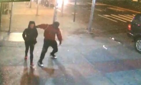 Surveillance footage from January, showing a 24-year-old woman attacked in Manhattan’s Chelsea neighborhood.