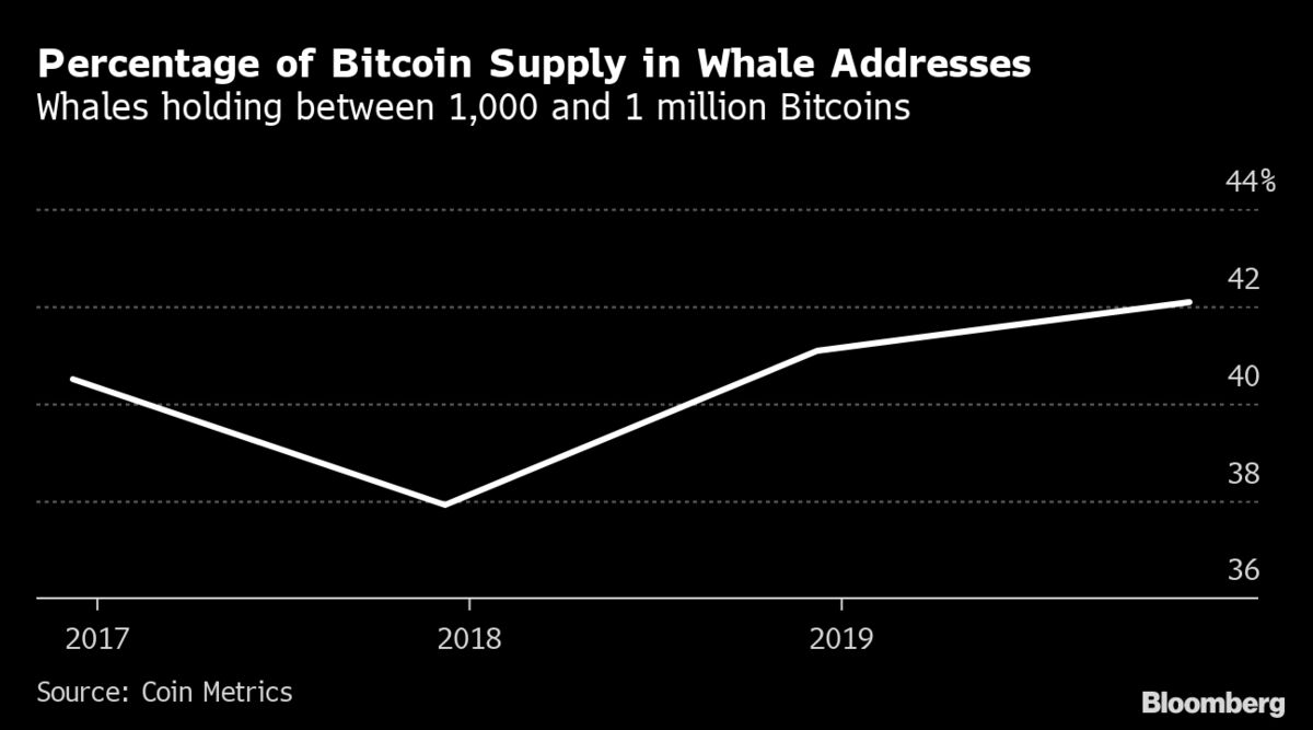 Bitcoin Whales Consolidation May Mean More Turbulence Ahead - Bloomberg