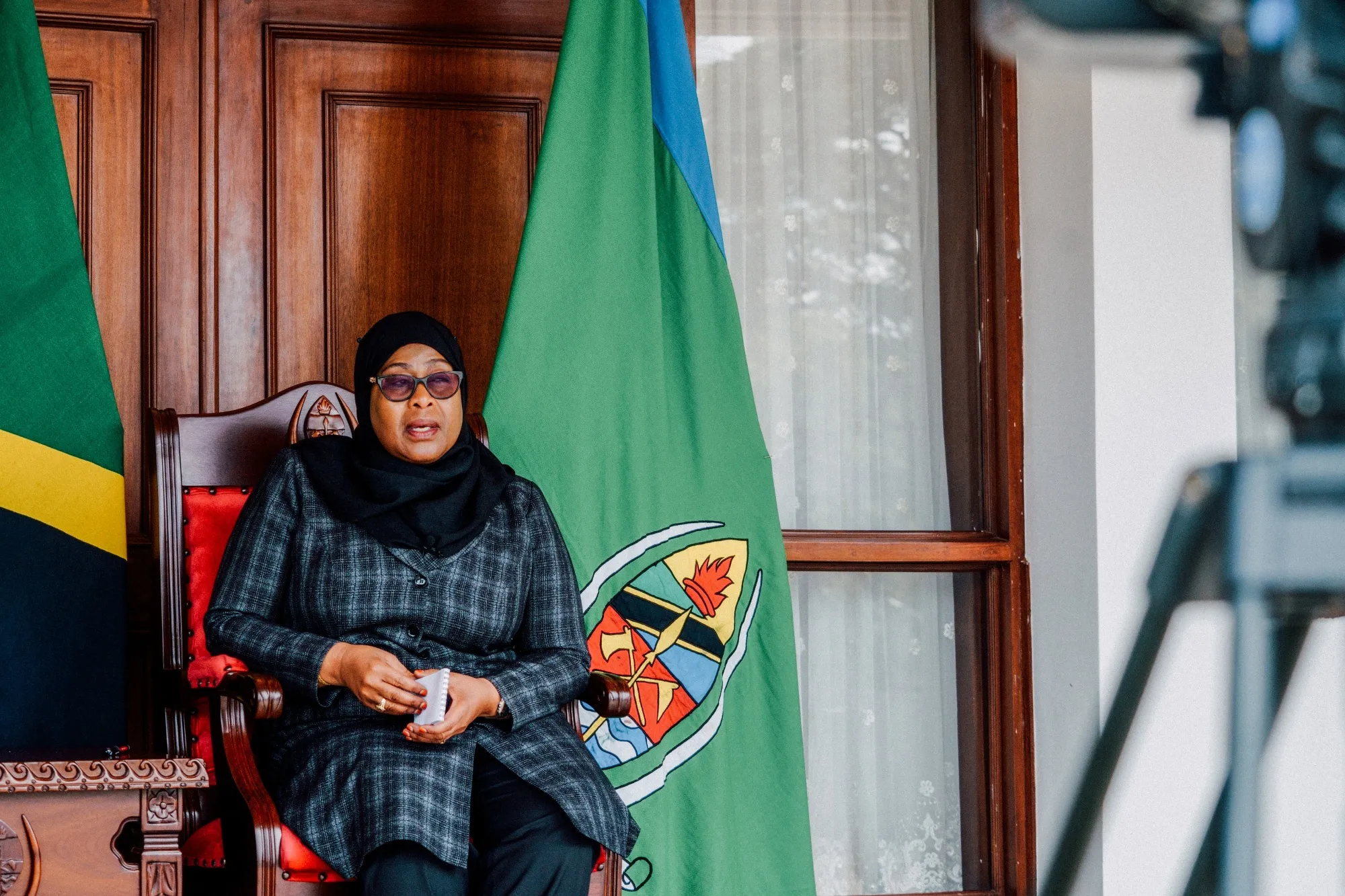 Tanzanian President Samia Suluhu Hassan.