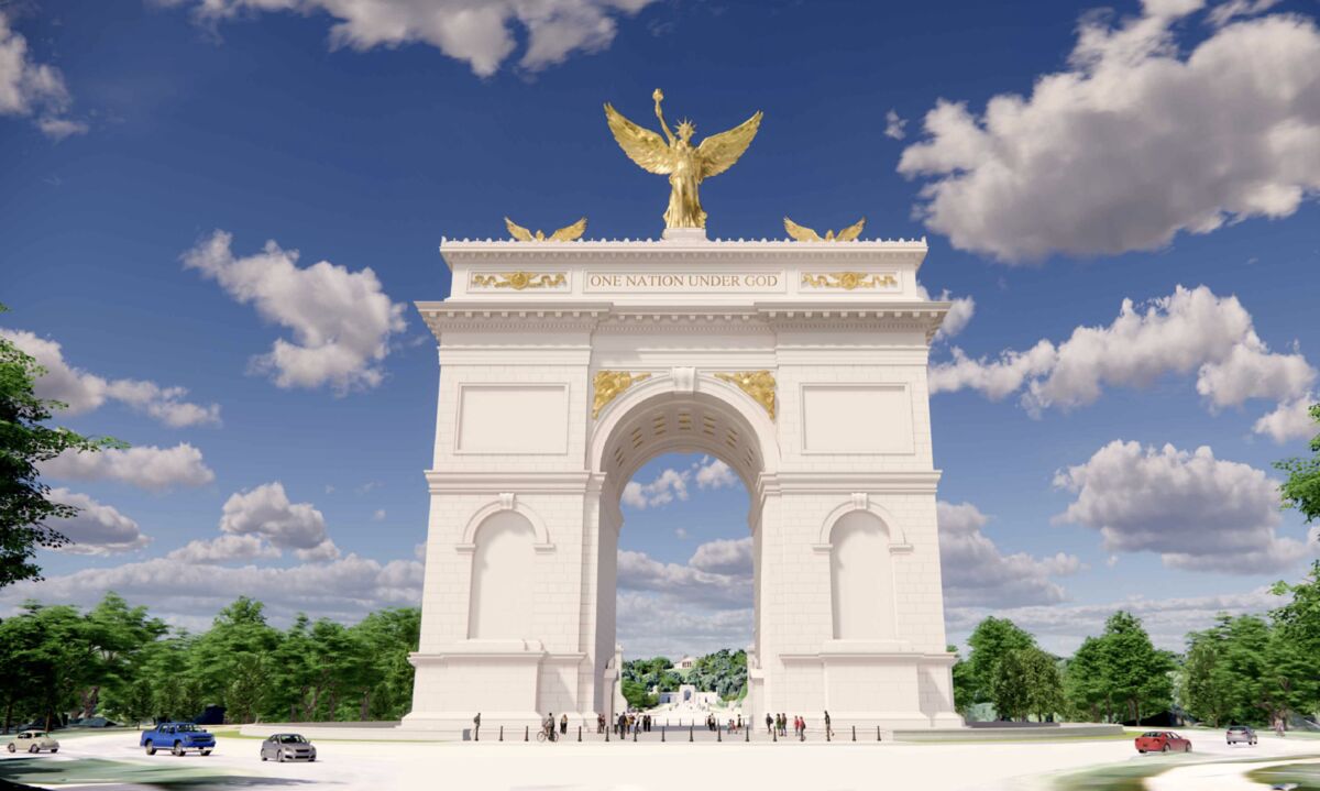 Trump’s Arch Proposal Advances, Despite Law Limiting Building Height