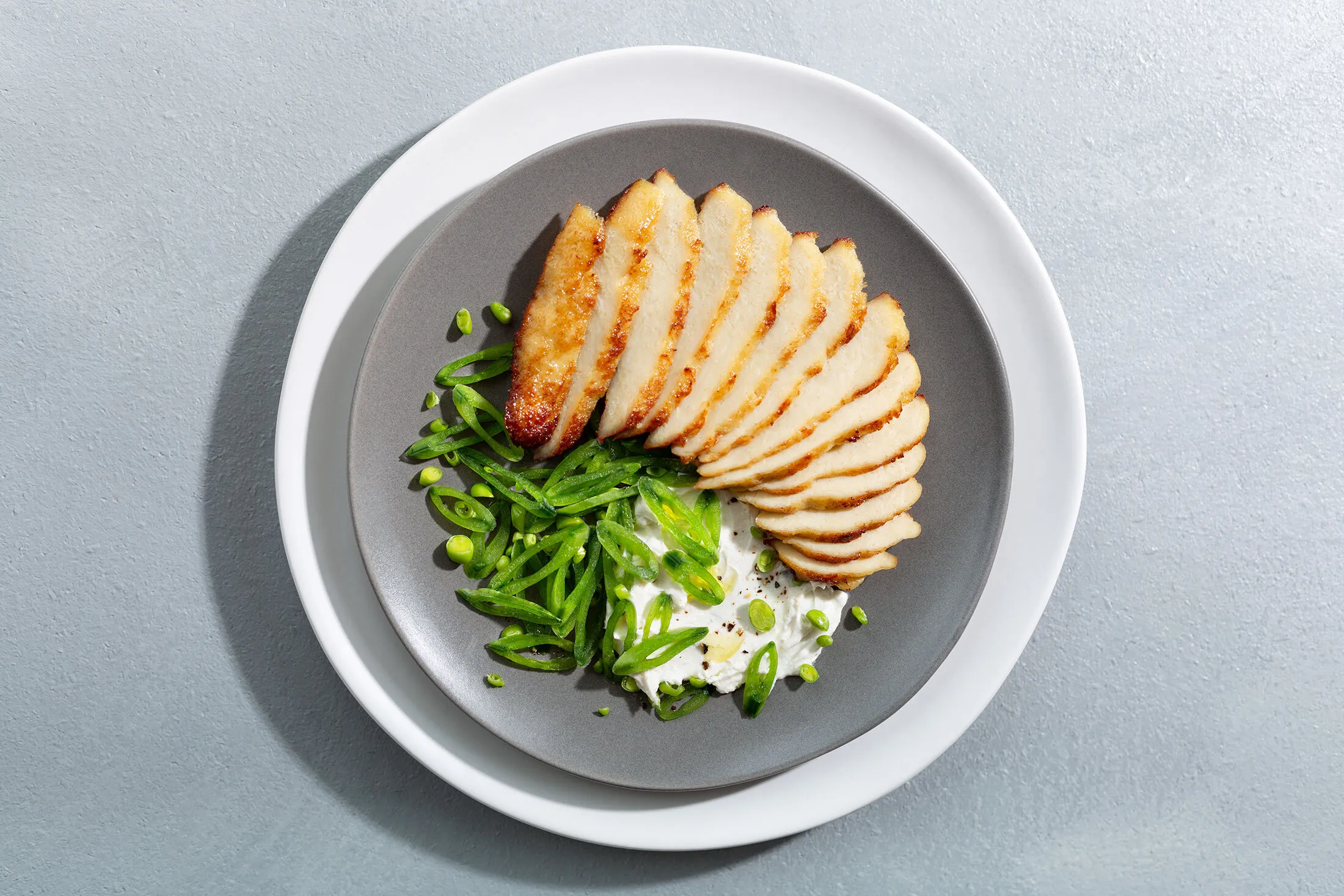 A dish with lab-grown chicken from Upside Foods.