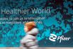 Pfizer branding in New York.
