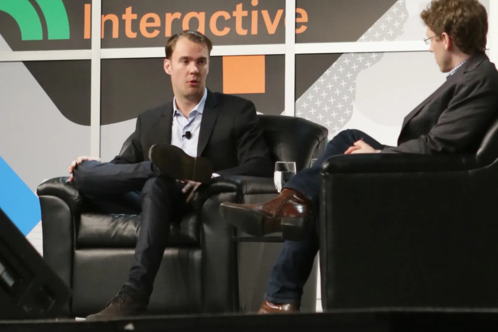 Fred Ehrsam speaks at SXSW in Austin in 2014.