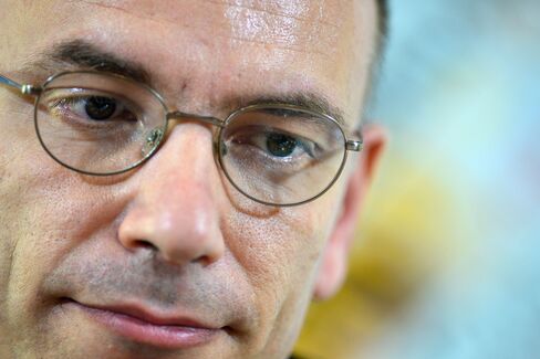 Italian Prime Minister Enrico Letta